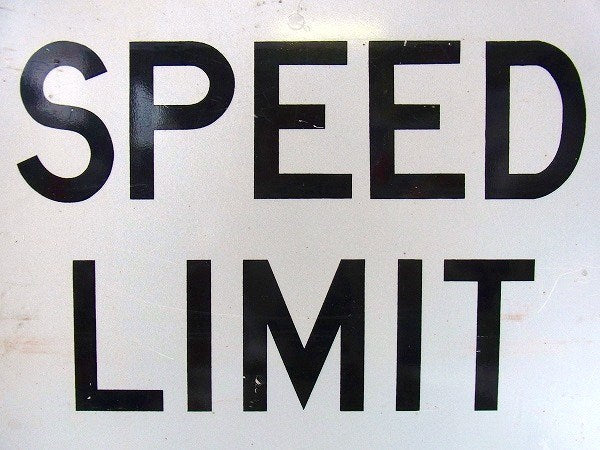 SPEED LIMIT 10 反射板 スチール製・ヴィンテージ・ロードサイン 道路標識 USA 看板