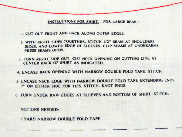 【LUV♡テディベア】ピロードール・2体・デッドストック・ヴィンテージ・パネル生地/ファブリック