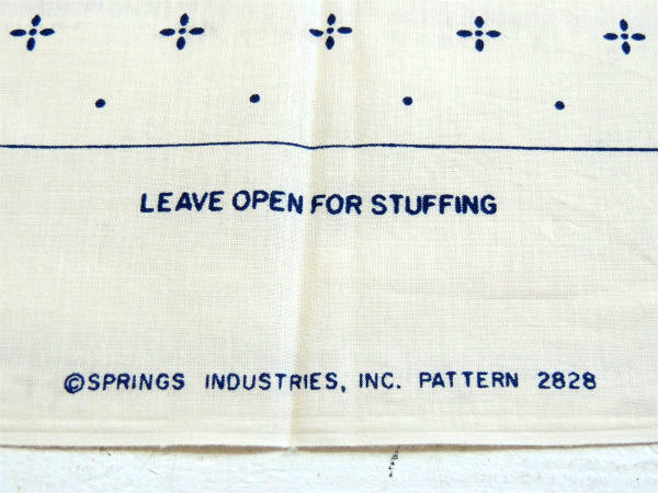 【Country Stencil Pillow】ハート柄・クッション・ヴィンテージ・パネル生地