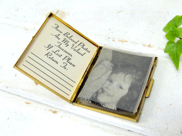 【1950's】真鍮製の小さなヴィンテージ・フォトケース・フォトアルバム・ミッドセンチュリー