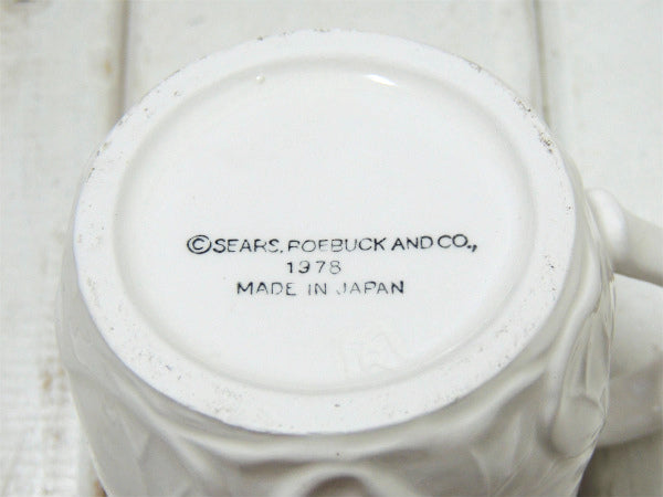 Sears シアーズ・睡蓮&カエル・陶器製・1978年・ヴィンテージ・マグカップ&マグツリー