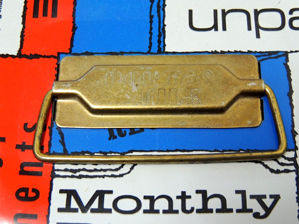 PORTA FILE ポップデザイン 英数字 ヴィンテージ ファイルケース 書類ケース USA