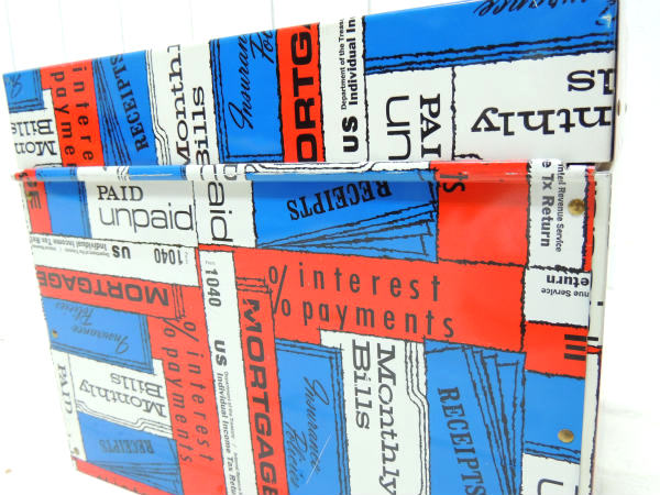 PORTA FILE ポップデザイン 英数字 ヴィンテージ ファイルケース 書類ケース USA