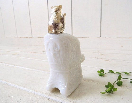 【AVON】エイボン・イスに座った可愛いネコ・アンティーク・箱付き・コロンボトル/香水瓶