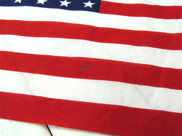 アメリカンフラッグ・50★ 美品・ビッグサイズ・USA 星条旗・木製ポール・ヴィンテージ・旗