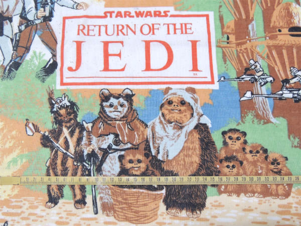 【スターウォーズ】ジェダイの帰還・1983年・ヴィンテージ・ベッドスプレッド/ベッドカバー USA