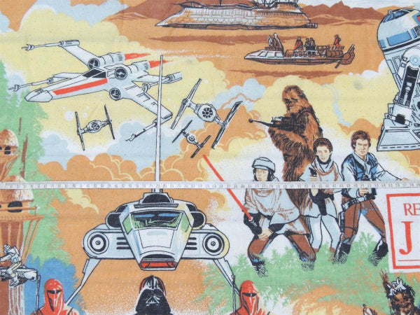 【スターウォーズ】ジェダイの帰還・1983年・ヴィンテージ・ベッドスプレッド/ベッドカバー USA