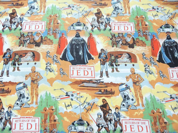【スターウォーズ】ジェダイの帰還・1983年・ヴィンテージ・ベッドスプレッド/ベッドカバー USA