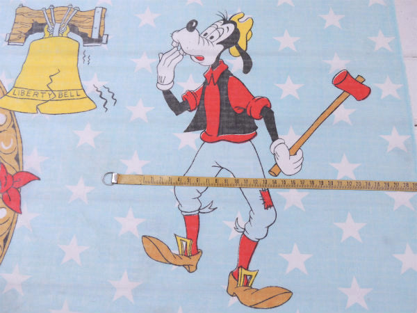 【ミッキー&フレンズ】アメリカ独立記念日・パレード・ヴィンテージ・ユーズドシーツ(フラットタイプ)