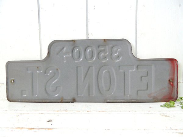 3500→・ETON ST. ホーロー製・ヴィンテージ・ストリートサイン・看板・USA