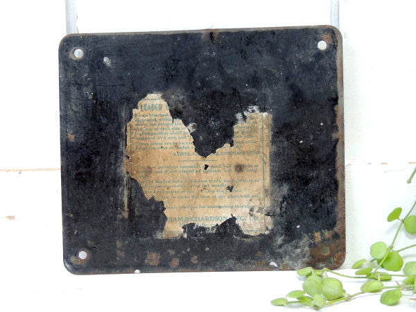 CONTAINS LEAD アドバタイジング・ヴィンテージ・ホーローサイン・看板・ガレージ・US