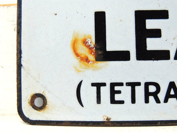 CONTAINS LEAD アドバタイジング・ヴィンテージ・ホーローサイン・看板・ガレージ・US