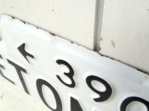 【←3900・ETON ST.】ホーロー製・ヴィンテージ・ストリートサイン・看板・USA