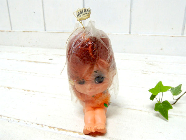 KAMAR・BigEye カマー・花束・少女・1968年・アンティーク・ドール 人形 ソフビドール