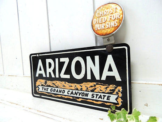 1940s アリゾナ・トッパー・USA ビンテージ・ライセンスプレート・看板・オートパーツ ガレージ