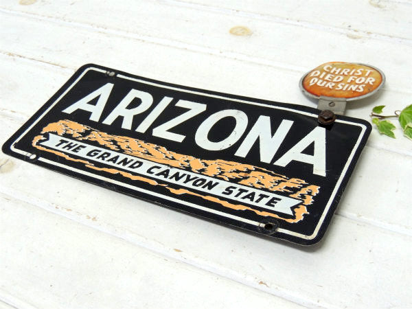 1940s アリゾナ・トッパー・USA ビンテージ・ライセンスプレート・看板・オートパーツ ガレージ