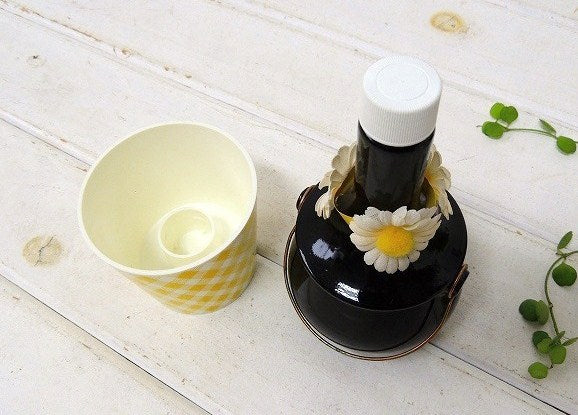 【AVON】アンティークな花柄リボン付きランプ型・ヴィンテージ・箱付き・コロンボトル/瓶