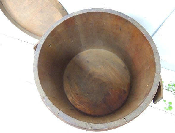 USA!アーリーアメリカン・木製・アンティーク・ウッドバレル/バスケット/樽