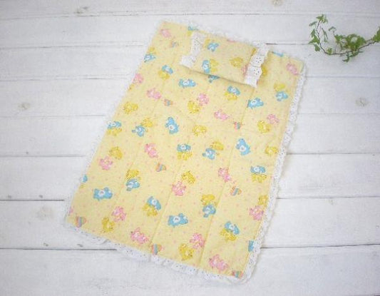 ケアベア　小さなキルティング・ベビーマット&枕　USA