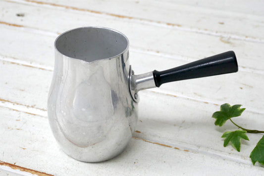 スペイン MMM アルミ製 ヴィンテージ バターメルター ミルクウォーマー 片手鍋 キャンプ道具