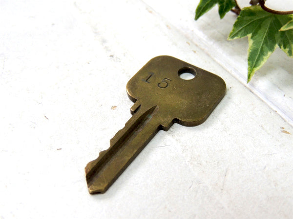 【DO NOT DUPLICATE&15】ヴィンテージ・真鍮製・OLDキー・鍵・KEY・刻印