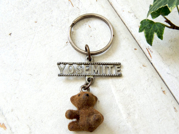 【YOSEMITE・ヨセミテ国立公園】クマ・ベアー・ヴィンテージ・デッドストック・キーホルダー