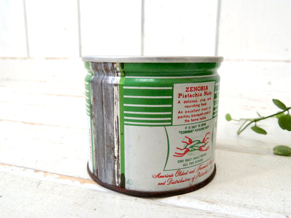 創業80年・ナッツ会社・ZENOBIA COMPANY・ヴィンテージ・ティン缶・ブリキ缶