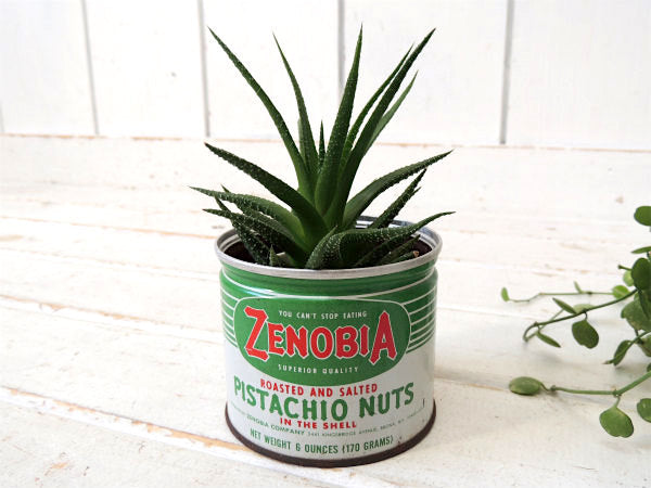 創業80年・ナッツ会社・ZENOBIA COMPANY・ヴィンテージ・ティン缶・ブリキ缶