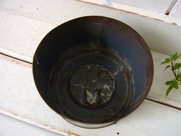 【MJB】ブリキ製・ヴィンテージ・コーヒー缶/ガーデニング USA