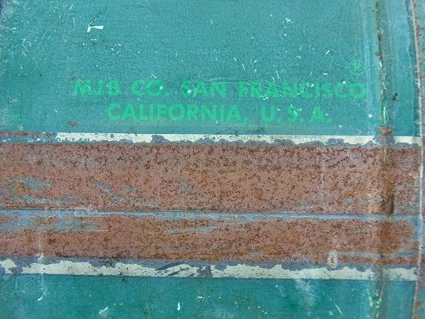 【MJB】ブリキ製・ヴィンテージ・コーヒー缶/ガーデニング USA