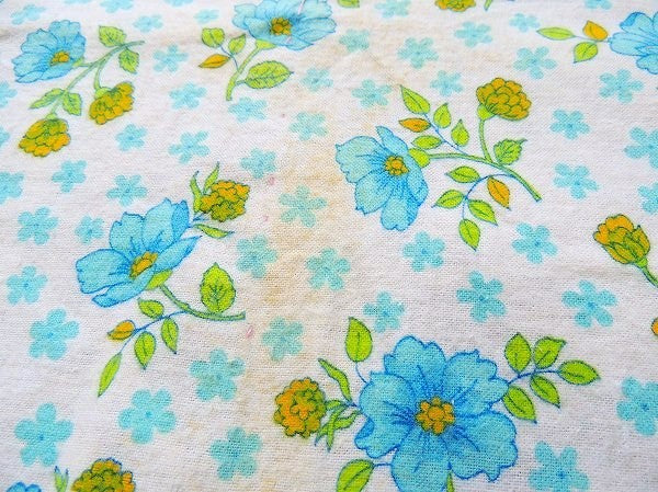 USA カラフル&ポップ 花柄　BIGサイズ ヴィンテージ パッチワーク キルトマット マルチカバー