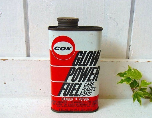 【COX】GLOW POWER FUEL・ヴィンテージ・オイル缶　USA