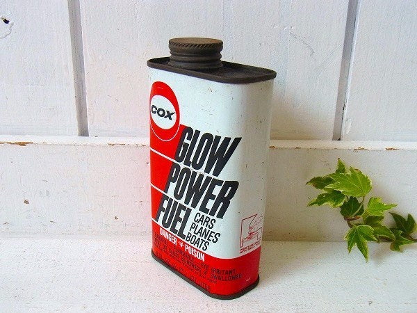 【COX】GLOW POWER FUEL・ヴィンテージ・オイル缶　USA