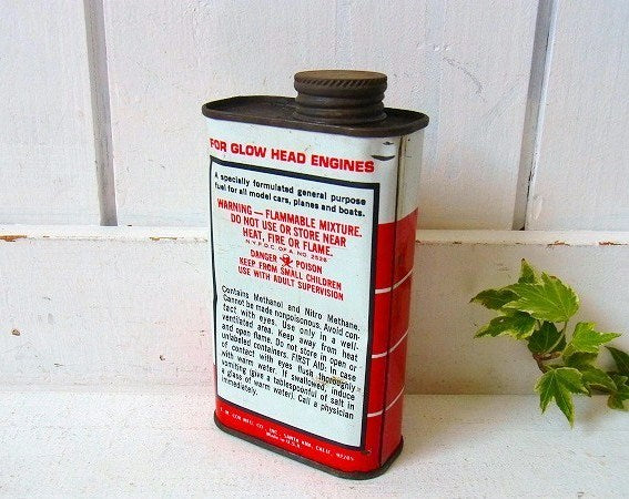 【COX】GLOW POWER FUEL・ヴィンテージ・オイル缶　USA