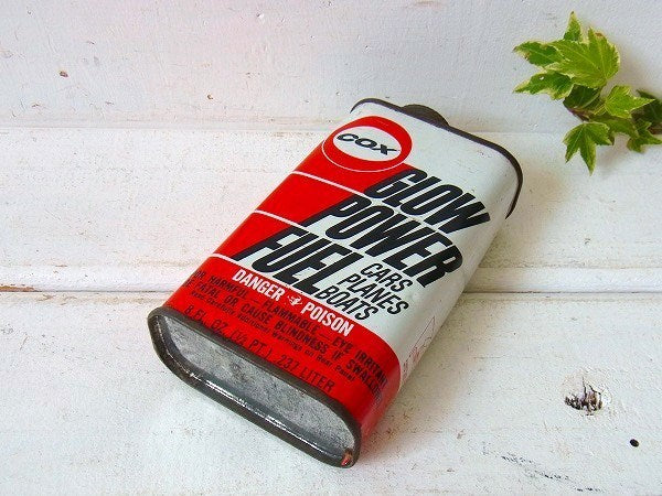 【COX】GLOW POWER FUEL・ヴィンテージ・オイル缶　USA