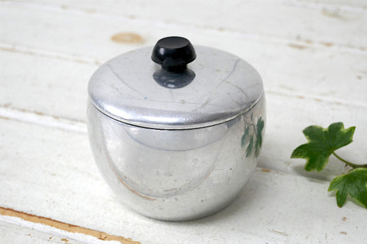 スペイン MMM アルミ製 60's ヴィンテージ シュガーポット 容器 キャニスター 小物入れ