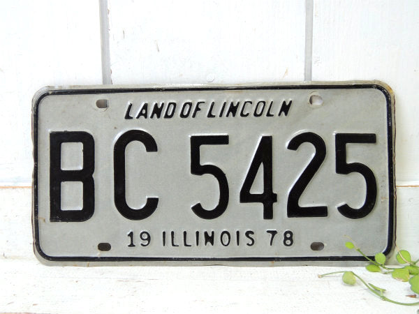 1978年・イリノイ州・BC 5425 ヴィンテージ・ナンバープレート・カーライセンス