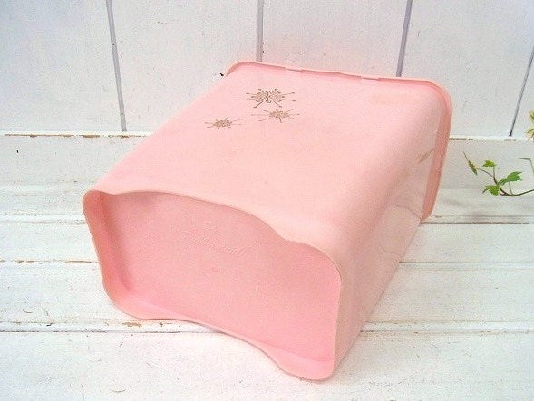 【Rubbermaid】ピンク色・ラバー製・ヴィンテージ・ダストボックス/ごみ箱 USA