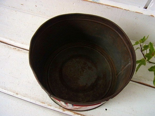 【Butter-Nut Coffee】ブリキ製・ヴィンテージ・コーヒー缶/ガーデニング USA