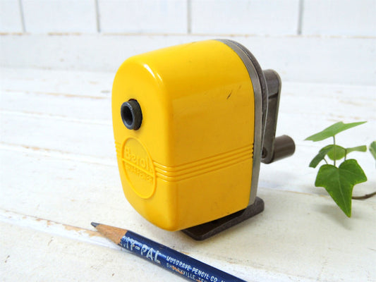 ベロール イエロー・ヴィンテージ・ペンシルシャープナー 鉛筆削り USA ステーショナリー