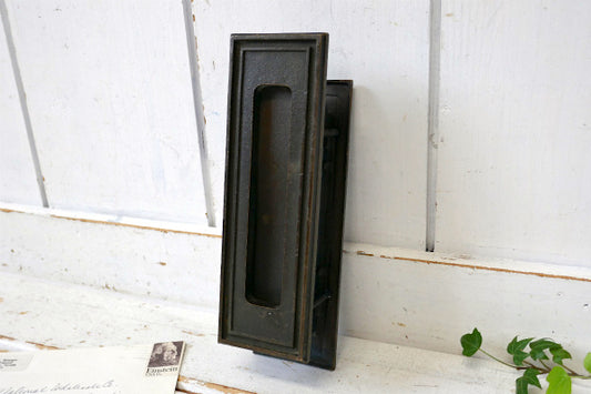 RUSSIWIN ブロンズ製 縦型 オールド アンティーク レタースロット 郵便受け ドア用金物