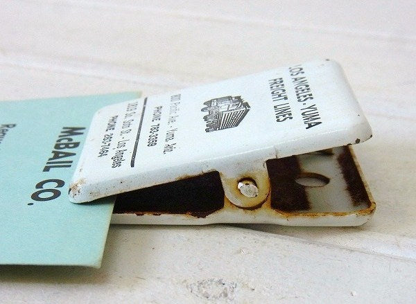 トラック会社 カリフォルニア州 ロサンゼルス-アリゾナ州 ユマ FREIGHT LINES  アドバタイジング ヴィンテージ クリップ ペーパークリップ USA