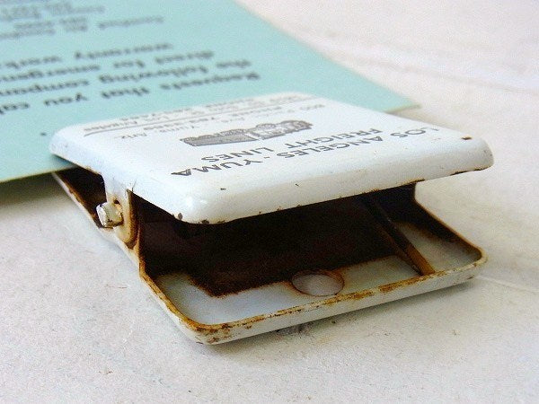 トラック会社 カリフォルニア州 ロサンゼルス-アリゾナ州 ユマ FREIGHT LINES  アドバタイジング ヴィンテージ クリップ ペーパークリップ USA