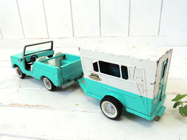 【NYLINT・FORD】1960s~フォード・ブロンコ&トレーラー・ヴィンテージ・ブリキ自動車