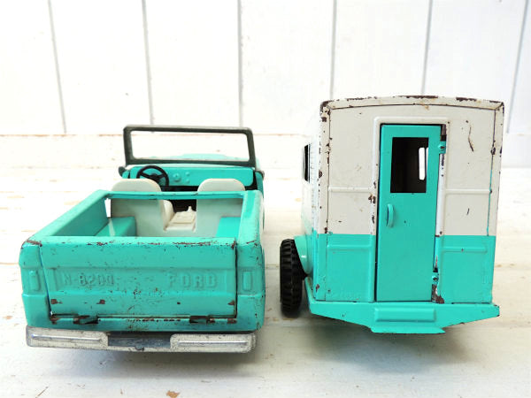 【NYLINT・FORD】1960s~フォード・ブロンコ&トレーラー・ヴィンテージ・ブリキ自動車