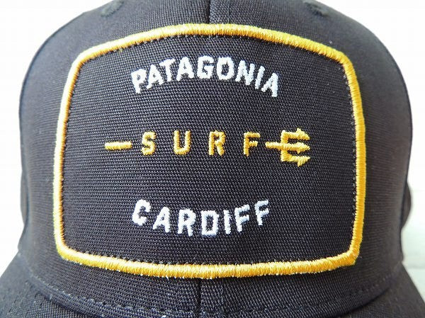 【Patagonia】パタゴニア・カーディフ限定・ラジャーザットハット&ステッカー1枚/ブラック