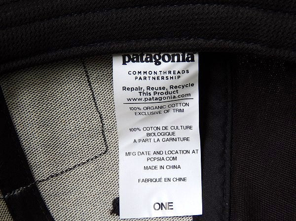 【Patagonia】パタゴニア・カーディフ限定・ラジャーザットハット&ステッカー1枚/ブラック