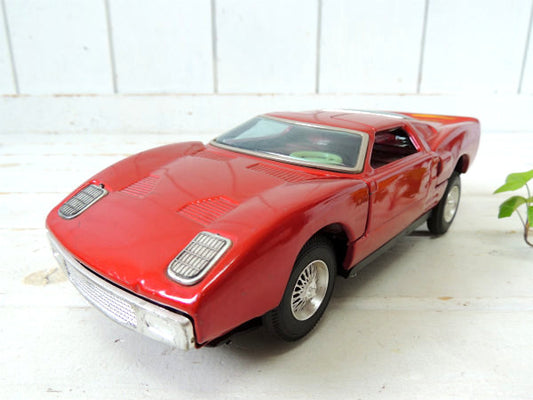 バンダイ FORD フォードGT 1970's ヴィンテージ ブリキ自動車 TOY スポーツカー MADE IN JAPAN