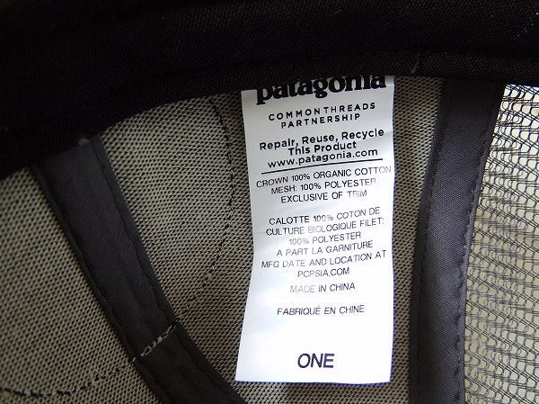 【Patagonia】パタゴニア・カーディフ限定・キャップ&ステッカー1枚/ダークグレー