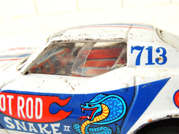 【HOT ROD・コルベット】スポーツカー・ヴィンテージ・タイヨー・ブリキ自動車・玩具・おもちゃ